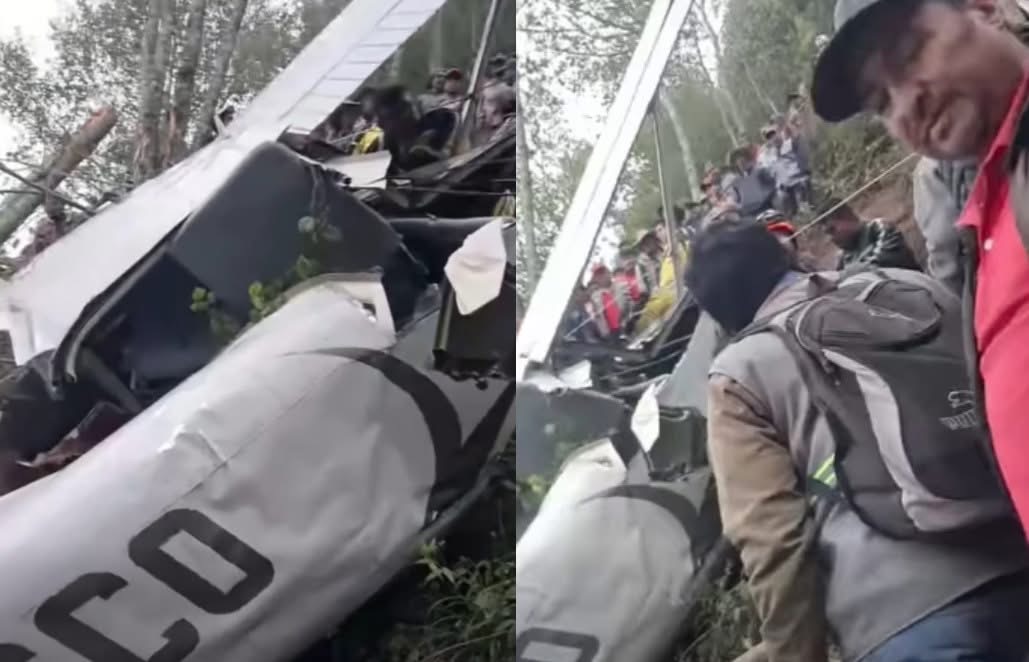 Cae avioneta y mueren 4: empresario, su esposa embarazada, ginecólogo y exfutbolista, en Guatemala