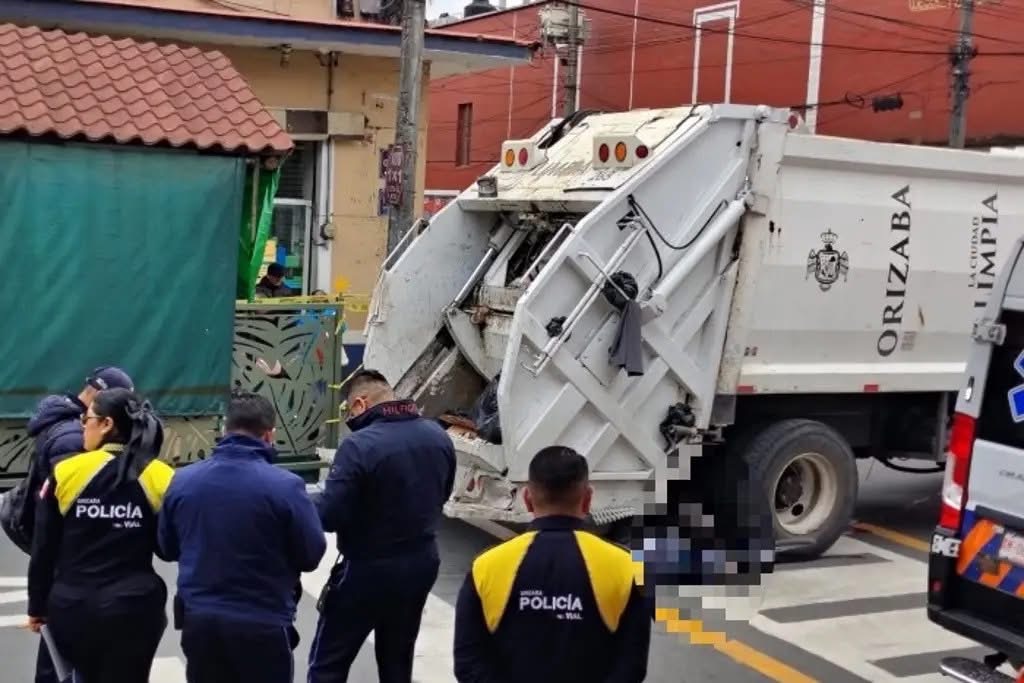 Camión de Limpia Pública atropella y mata a ciclista en Orizaba