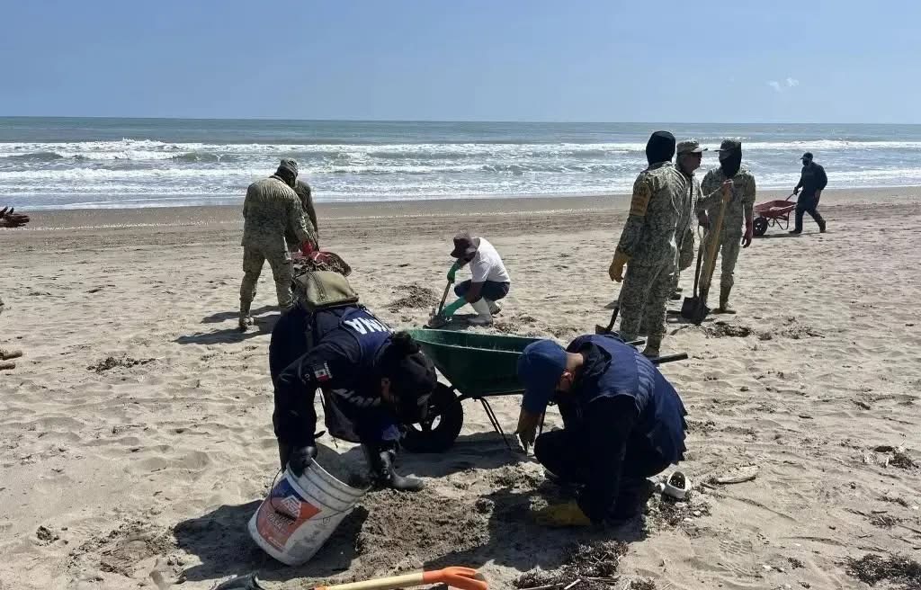 Playas de Veracruz estarán en condiciones óptimas en Semana Santa tras derrame de petróleo, asegura la gobernadora Rocío Nahle