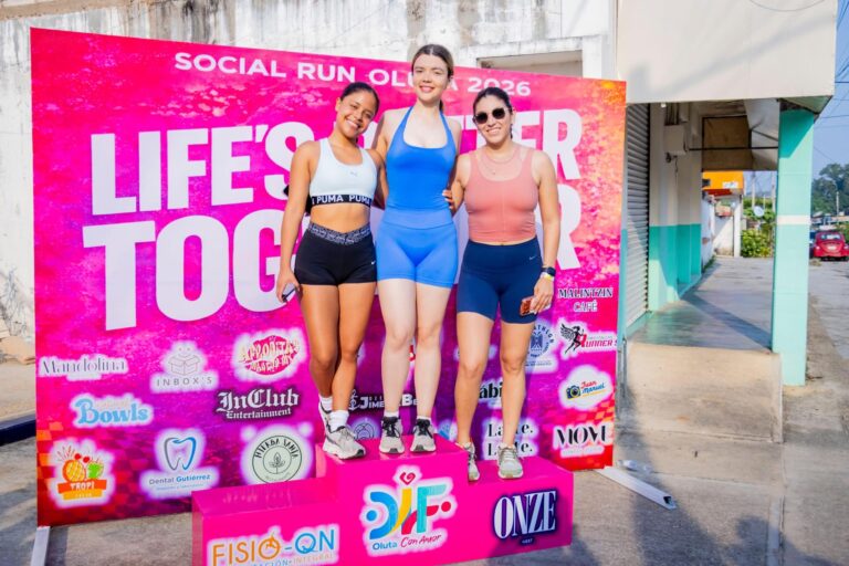Gobierno municipal de Oluta participa en el primer Social Run Oluta 2026