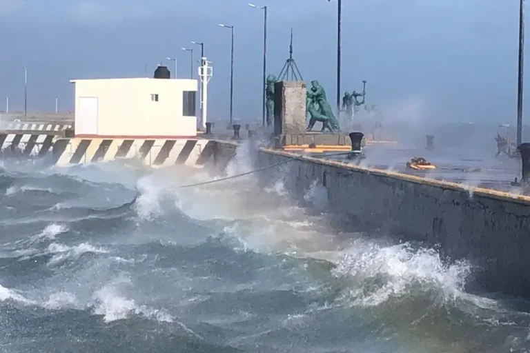 Emiten Alerta Gris por Frente frío y Norte de 100 km/h en Veracruz. Precaución