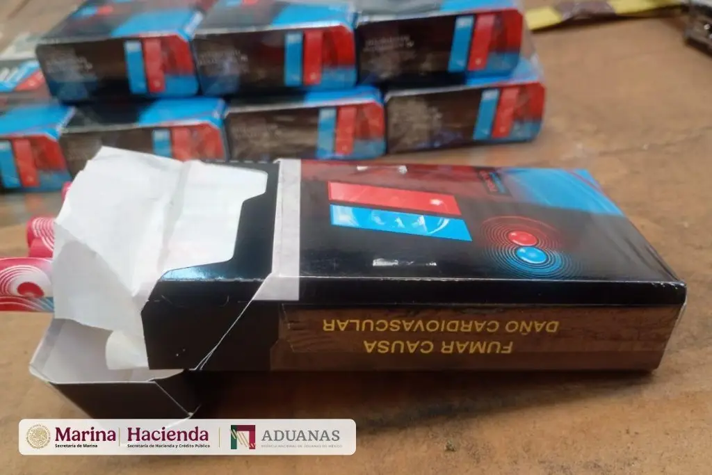 Confiscan más de 1.2 millones de cigarrillos en aduana