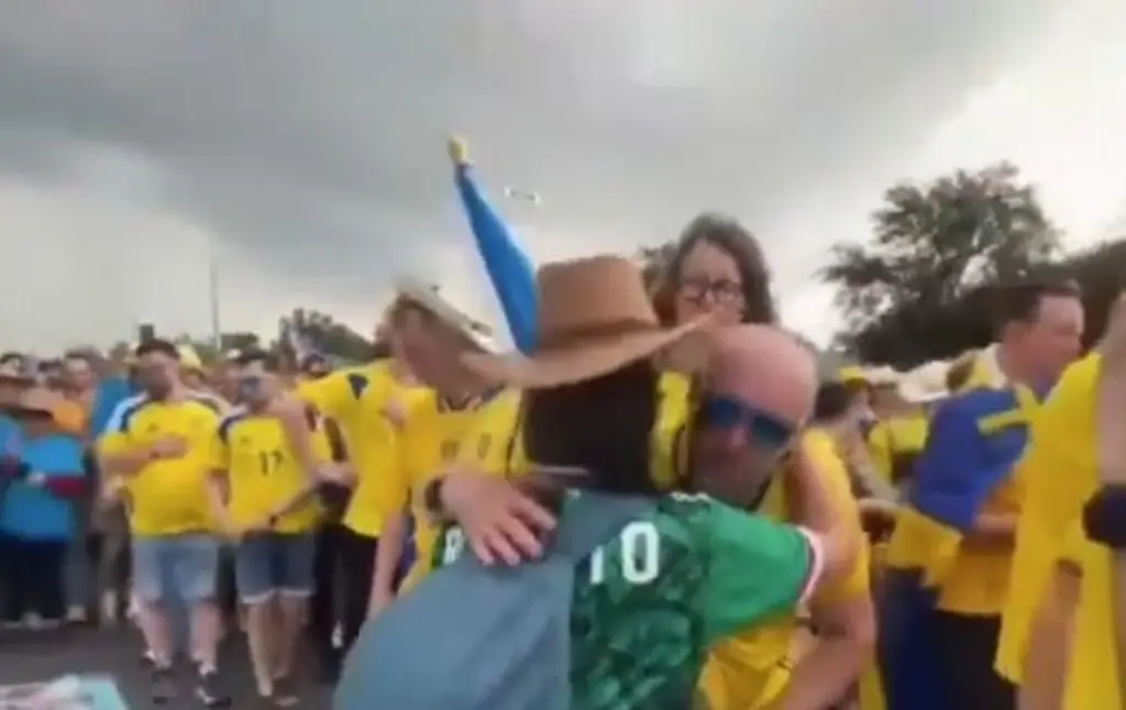 Así se solidarizaron los aficionados suecos con las madres buscadoras